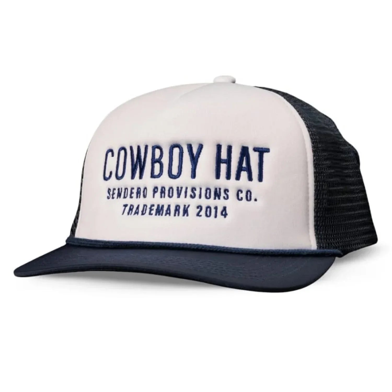 Sendero Provisions Co. 11. HATS - HATS BILLED - HATS BILLED Cowboy Hat NAVY|WHITE OS