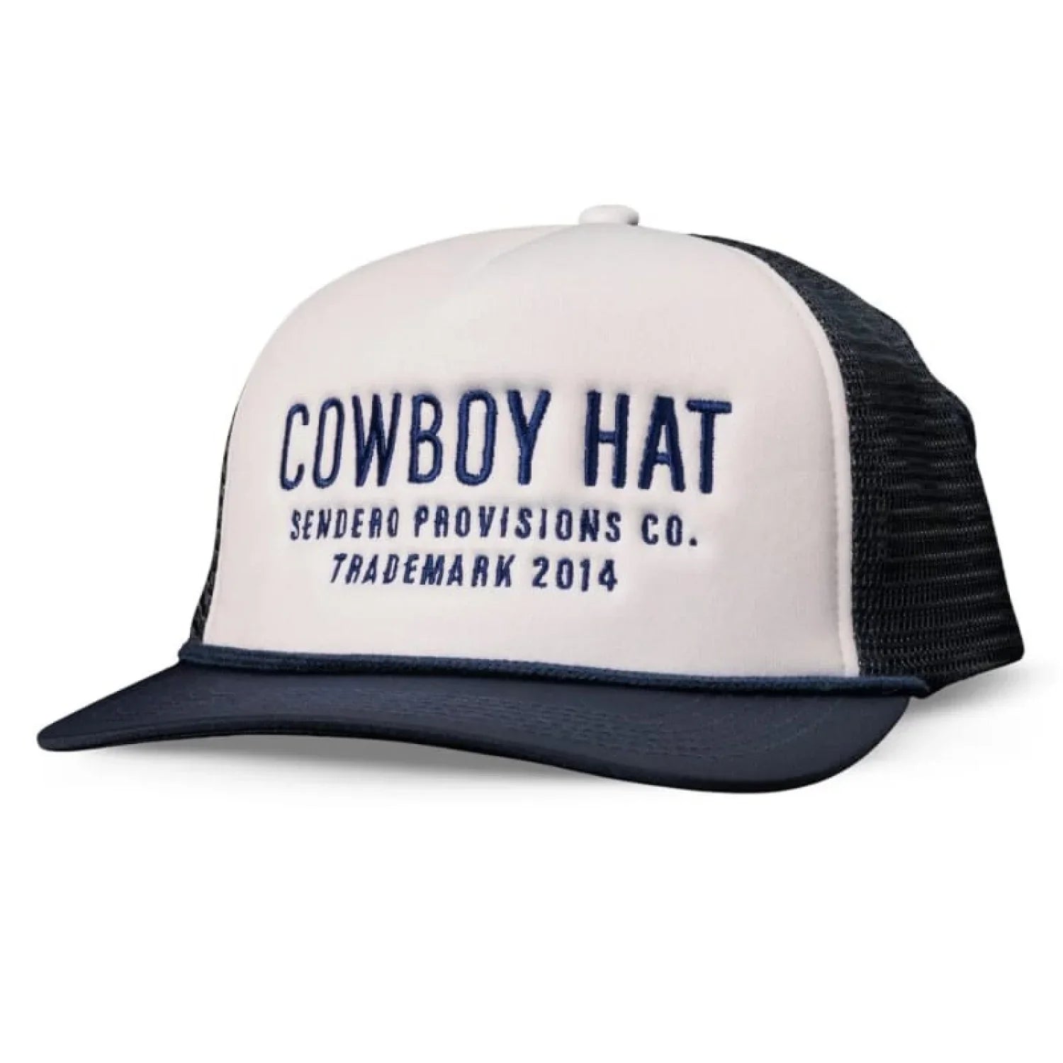 Sendero Provisions Co. HATS - HATS BILLED - HATS BILLED Cowboy Hat NAVY|WHITE OS