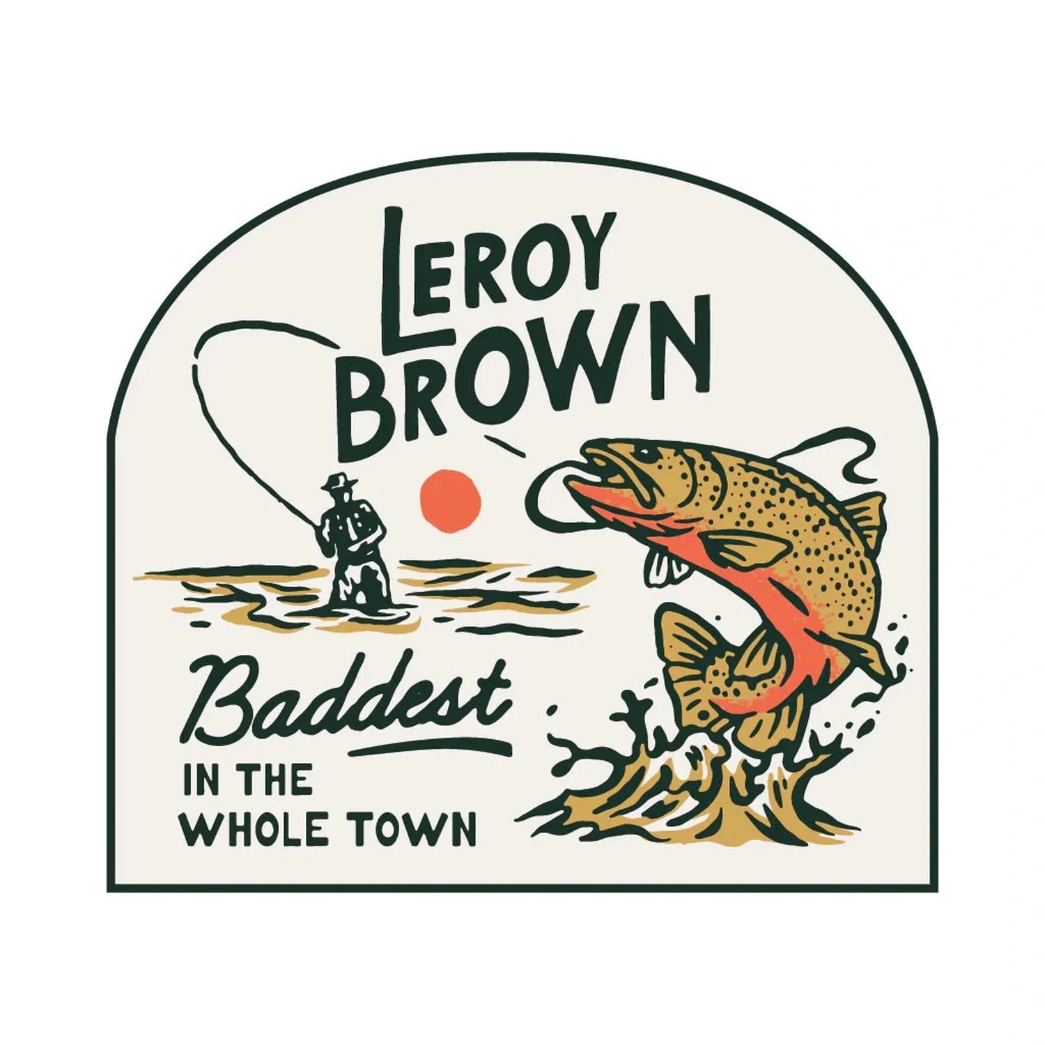Sendero Provisions Co. 10. GIFTS|ACCESSORIES - GIFT - STICKERS Leroy Brown Sticker WHITE OS