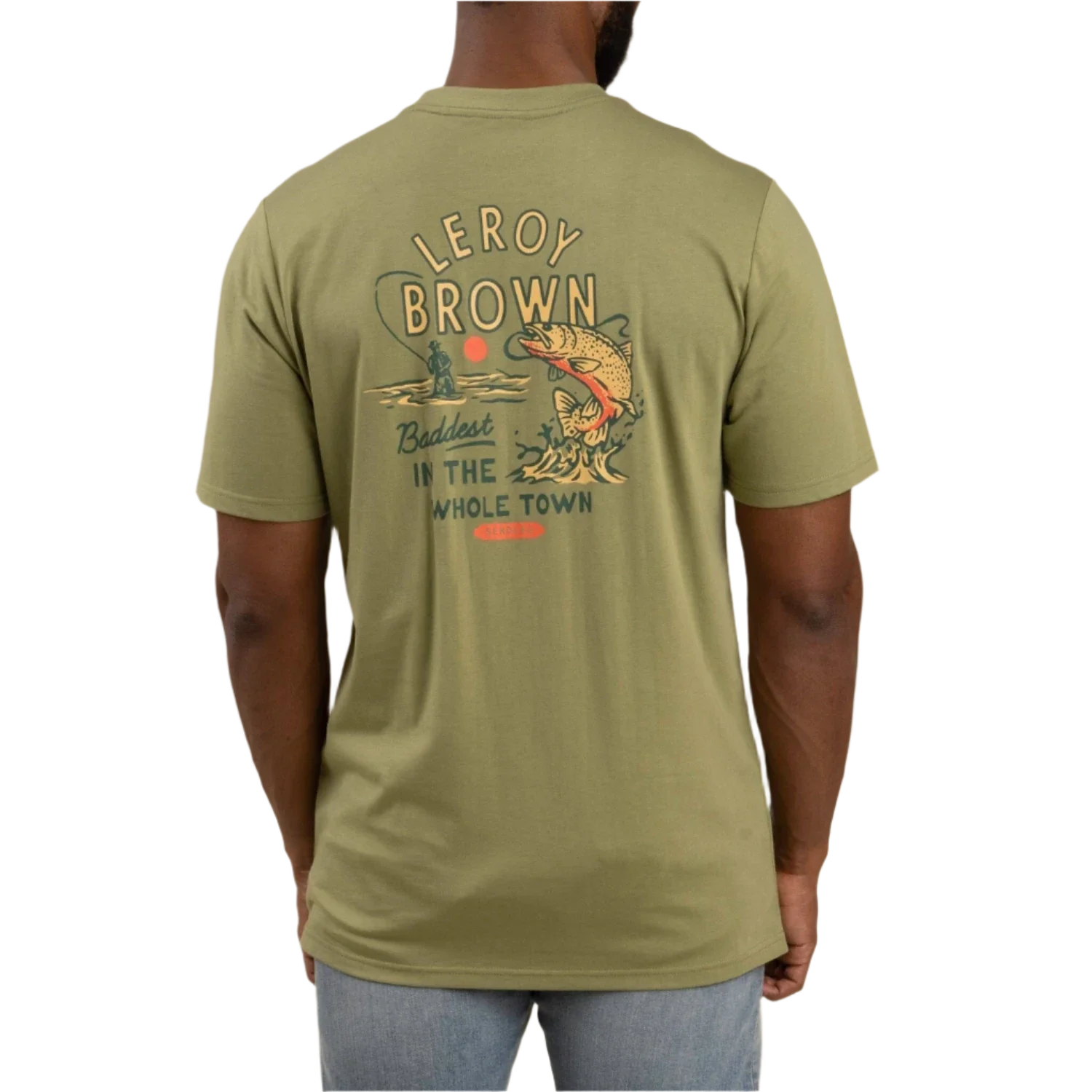 Sendero Provisions Co. 01. MENS APPAREL - MENS T-SHIRTS - MENS T-SHIRT SS Leroy Brown T-Shirt SAGE