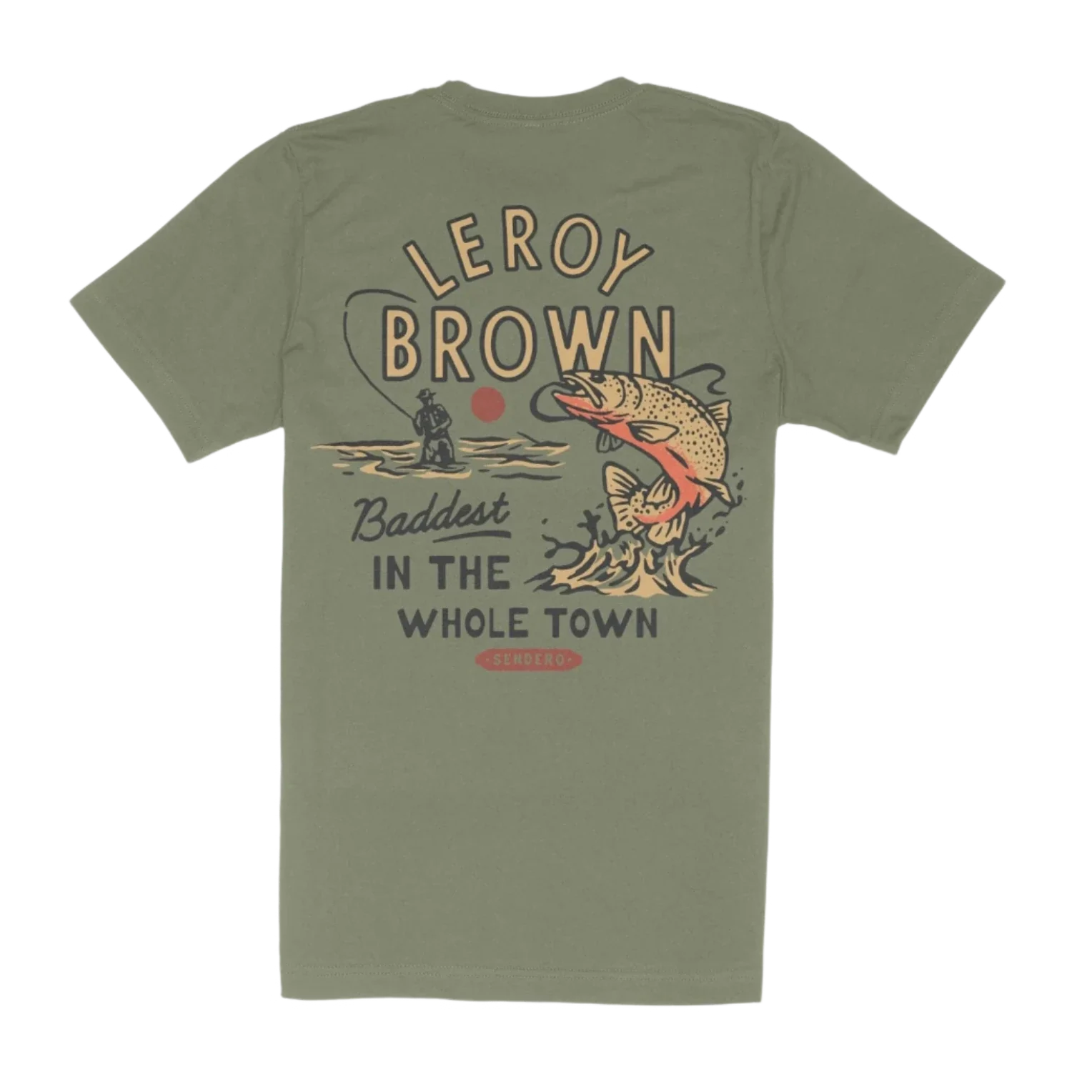 Sendero Provisions Co. 01. MENS APPAREL - MENS T-SHIRTS - MENS T-SHIRT SS Leroy Brown T-Shirt SAGE