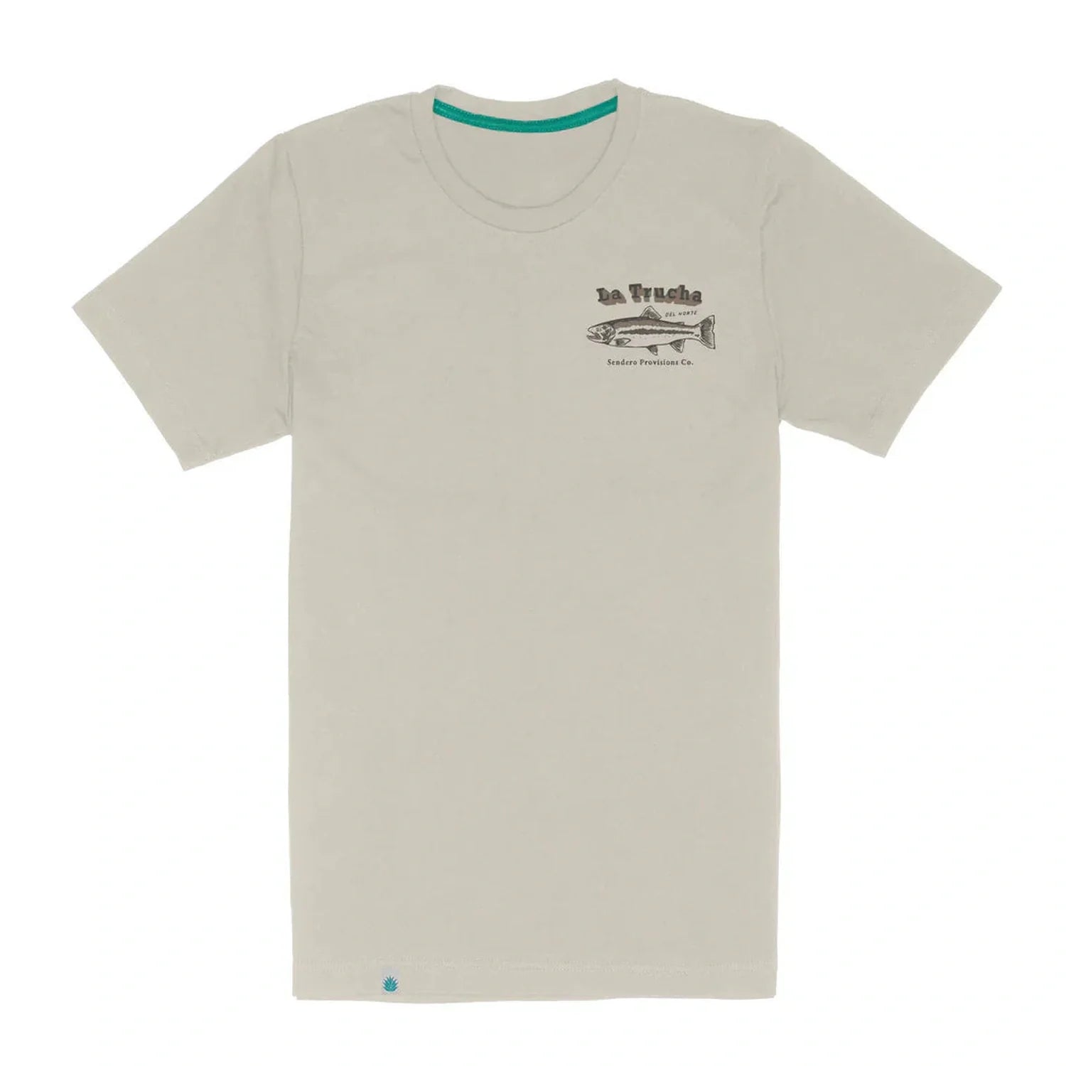 Sendero Provisions Co. 01. MENS APPAREL - MENS T-SHIRTS - MENS T-SHIRT SS Men's Del Norte T-Shirt VINTAGE WHITE|GREEN PRINT