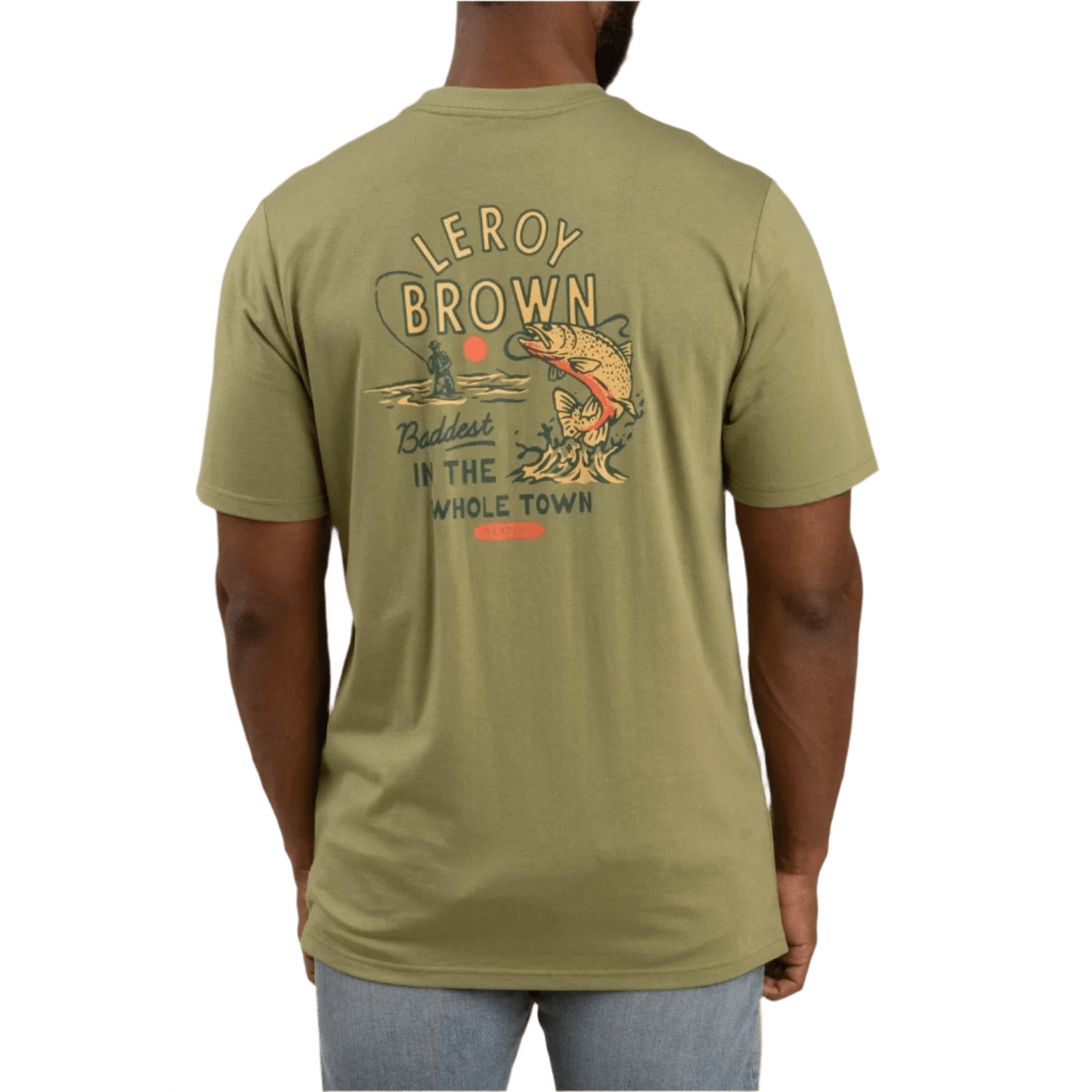 Sendero Provisions Co. 01. MENS APPAREL - MENS T-SHIRTS - MENS T-SHIRT SS Men's Leroy Brown T-Shirt SAGE