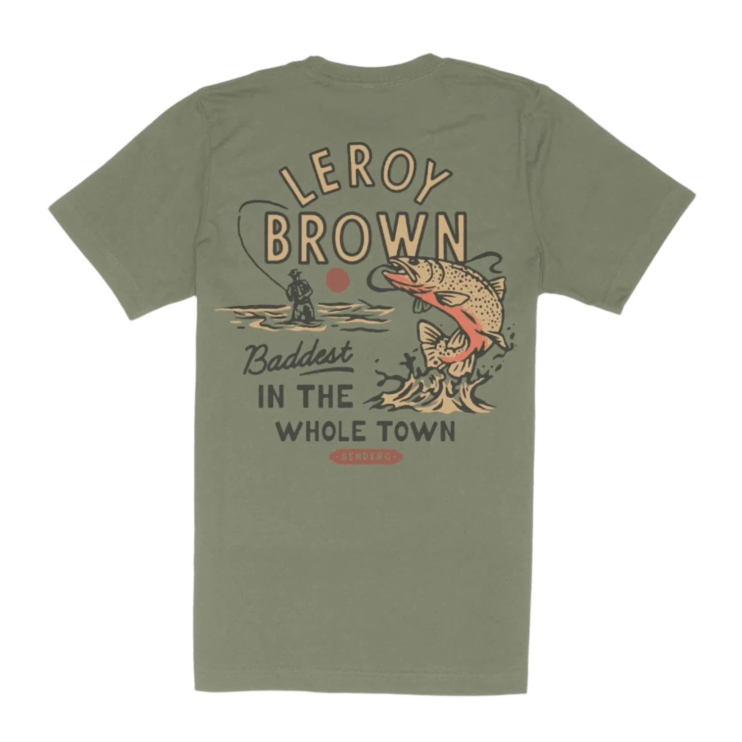 Sendero Provisions Co. 01. MENS APPAREL - MENS T-SHIRTS - MENS T-SHIRT SS Men's Leroy Brown T-Shirt SAGE