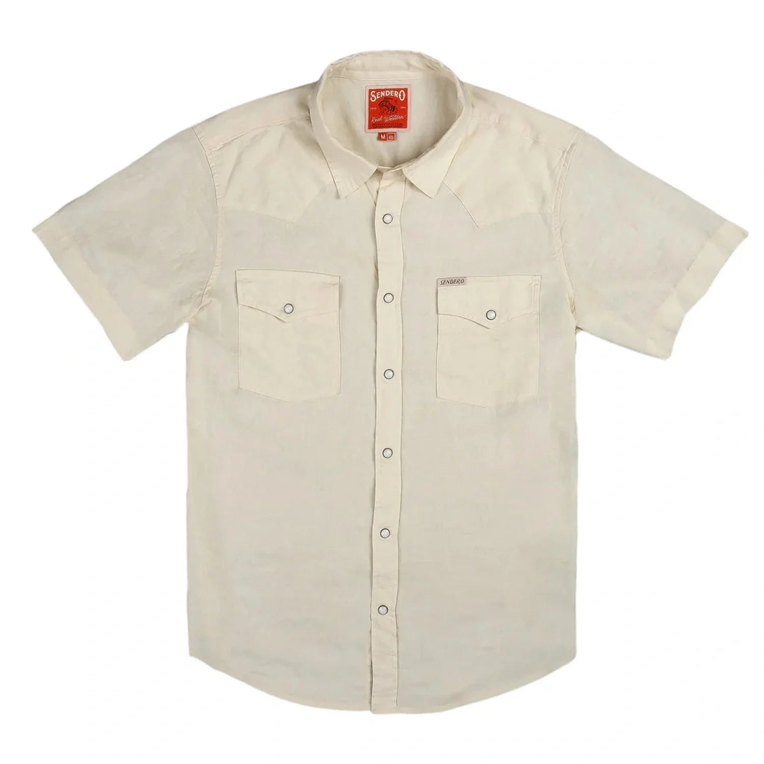 Men’s The Wyatt Pearl Snap Short Sleeve Solid Shirt Sendero