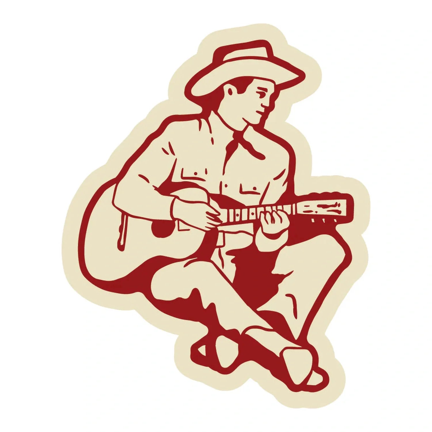 Sendero Provisions Co. 10. GIFTS|ACCESSORIES - GIFT - STICKERS The Hank Sticker RED OS