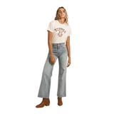 Sendero Provisions Co. 02. WOMENS APPAREL - WOMENS SS SHIRTS - WOMENS SS CASUAL Women's Yippee Ki Yay Crop Tee VINTAGE WHITE