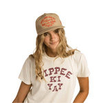 Sendero Provisions Co. 02. WOMENS APPAREL - WOMENS SS SHIRTS - WOMENS SS CASUAL Women's Yippee Ki Yay Crop Tee VINTAGE WHITE