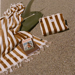 Cabana Fringe Premium Woven Towel Slowtide - BRUSH