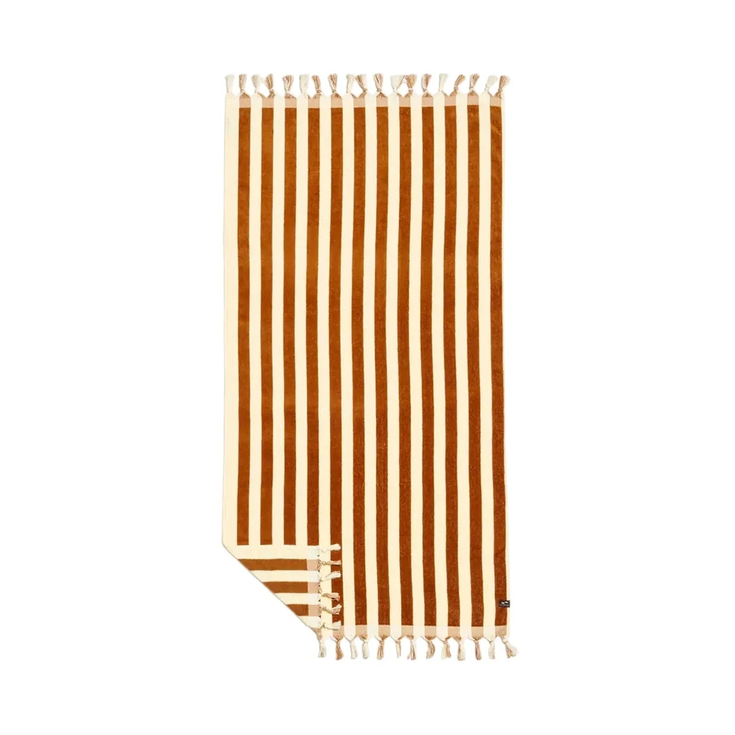 Cabana Fringe Premium Woven Towel Slowtide - BRUSH