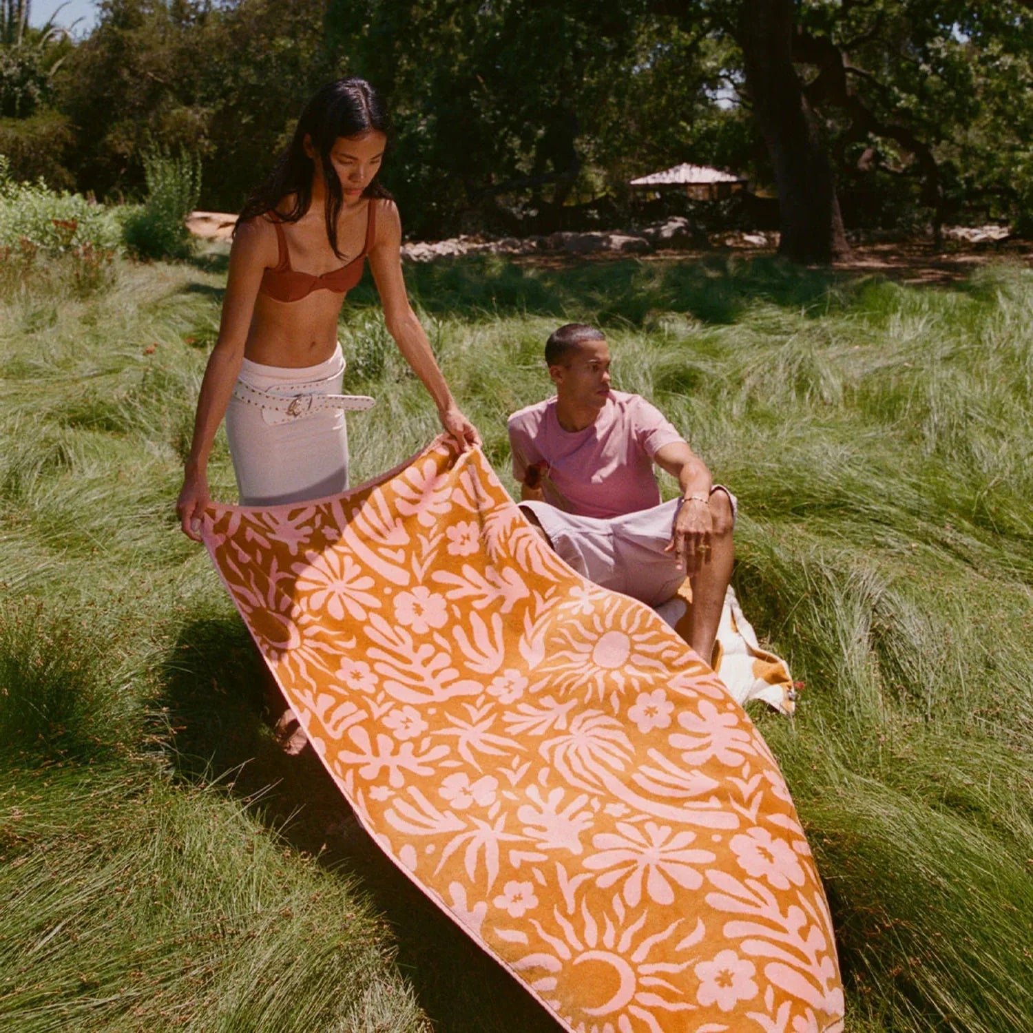 Sunny Premium Woven Towel Slowtide