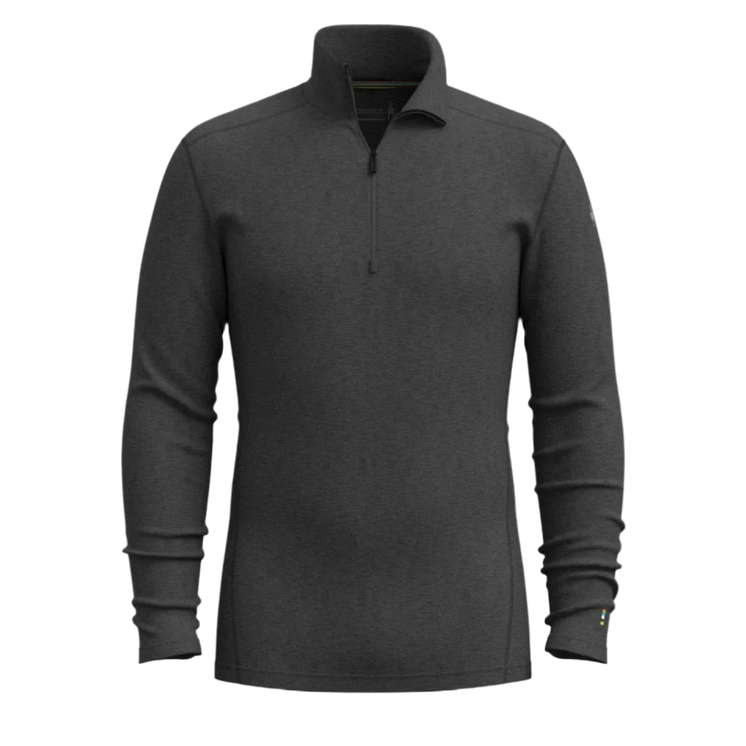 Smartwool 01. MENS APPAREL - MENS SKI - MENS THERMAL TOPS Men's Classic Thermal Merino Base Layer 1/4 Zip 010 CHARCOAL HEATHER