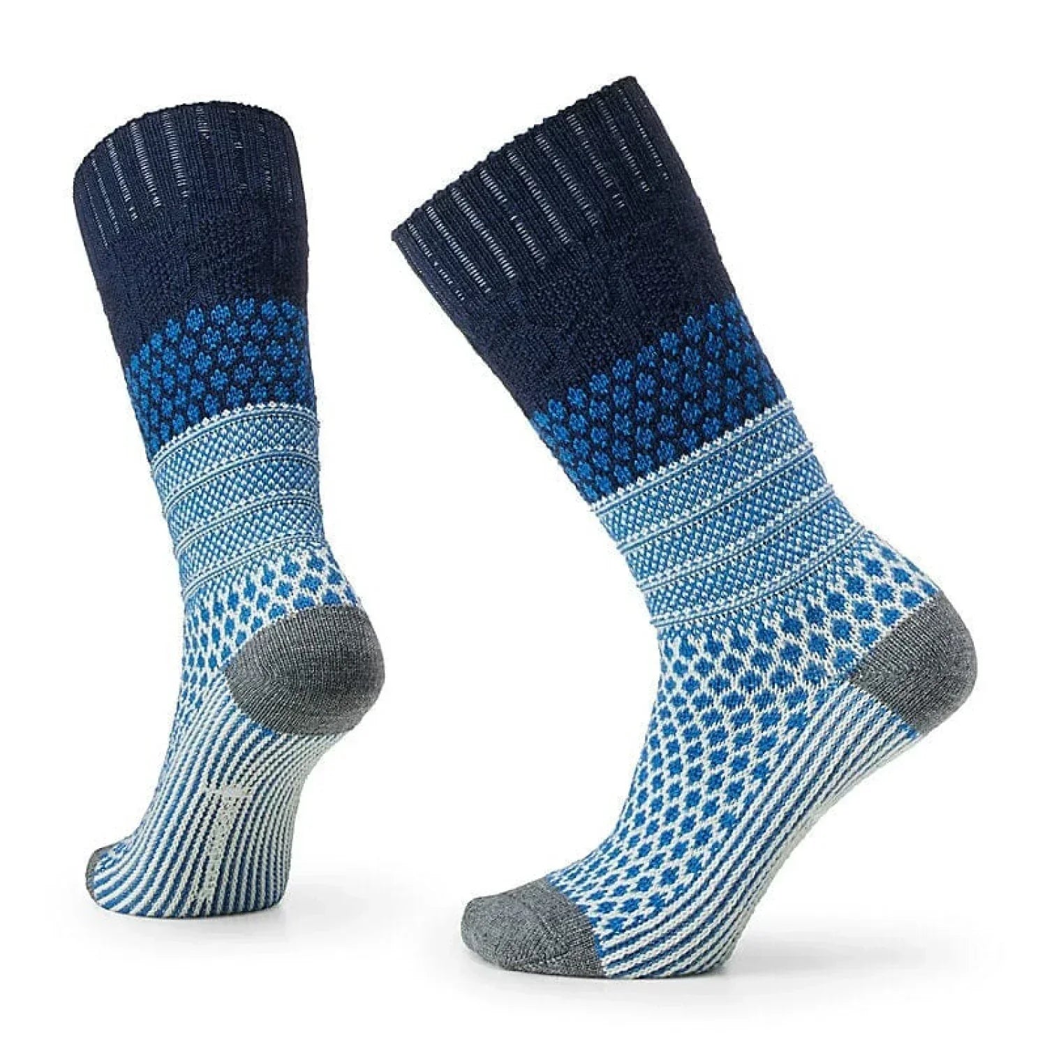 Smartwool 06. SOCKS - WOMENS SOCKS - WOMENS SOCKS CREW Women's Everyday Popcorn Cable Full Cushion Crew Socks 092 DEEP NAVY
