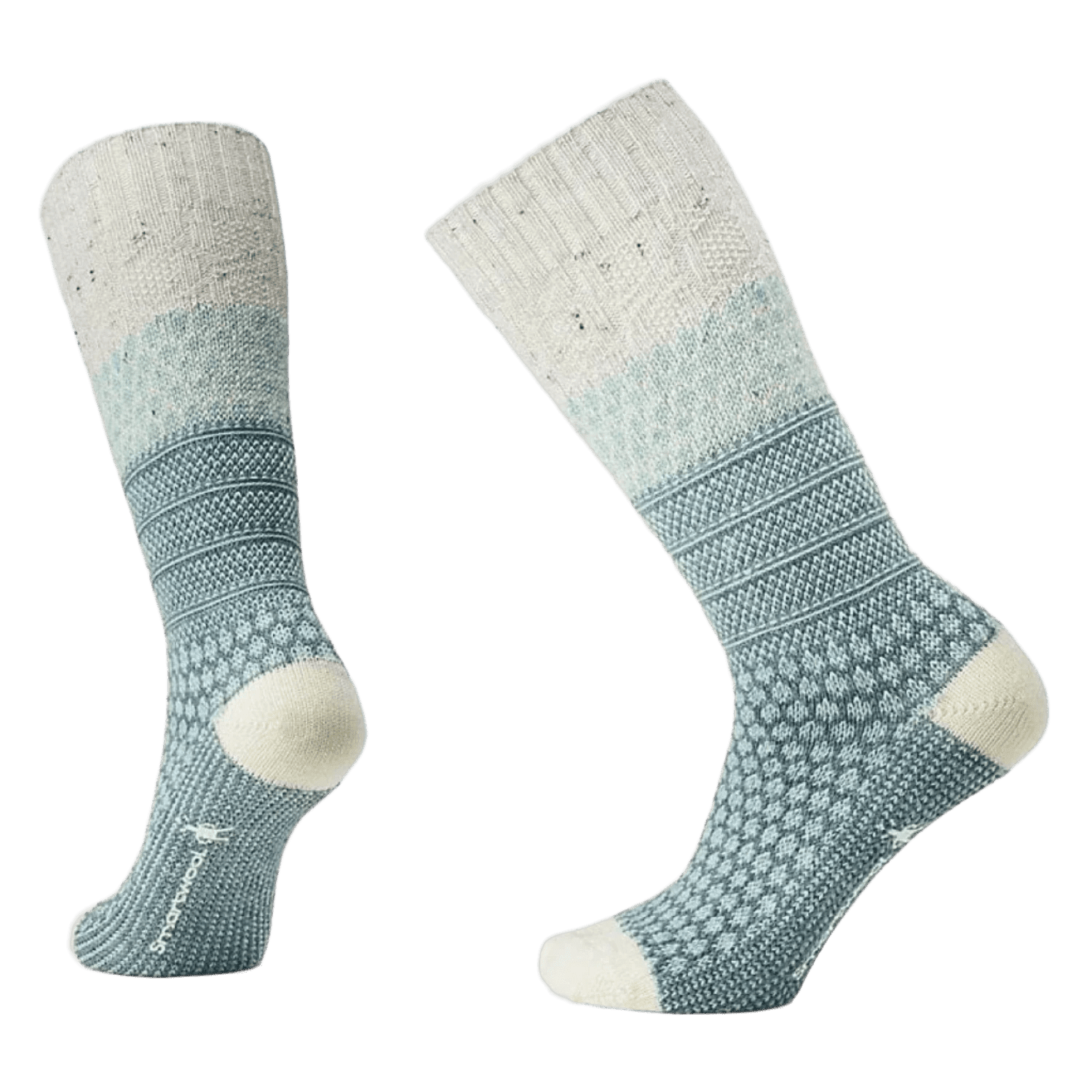 Smartwool 06. SOCKS - WOMENS SOCKS - WOMENS SOCKS CREW Women's Everyday Popcorn Cable Full Cushion Crew Socks L88 PEWTER BLUE