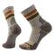 Smartwool 06. SOCKS - MENS SOCKS - MENS SOCKS CREW Hike Light Cushion Striped Mid Crew Socks G26 TAUPE-NATURAL MARL
