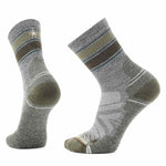 Smartwool 06. SOCKS - MENS SOCKS - MENS SOCKS CREW Hike Light Cushion Striped Mid Crew Socks H85 ASH-CHARCOAL