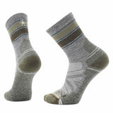 Smartwool 06. SOCKS - MENS SOCKS - MENS SOCKS CREW Hike Light Cushion Striped Mid Crew Socks H85 ASH-CHARCOAL