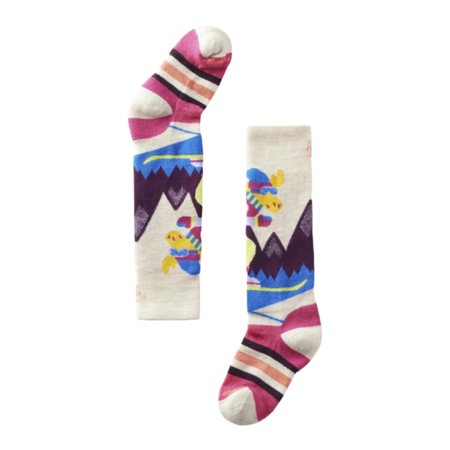 Smartwool 03. KIDS|BABY - KIDS - KIDS ACCESS Kids' Wintersport Full Cushion Mountain Moose Pattern OTC Socks A81 MOONBEAM