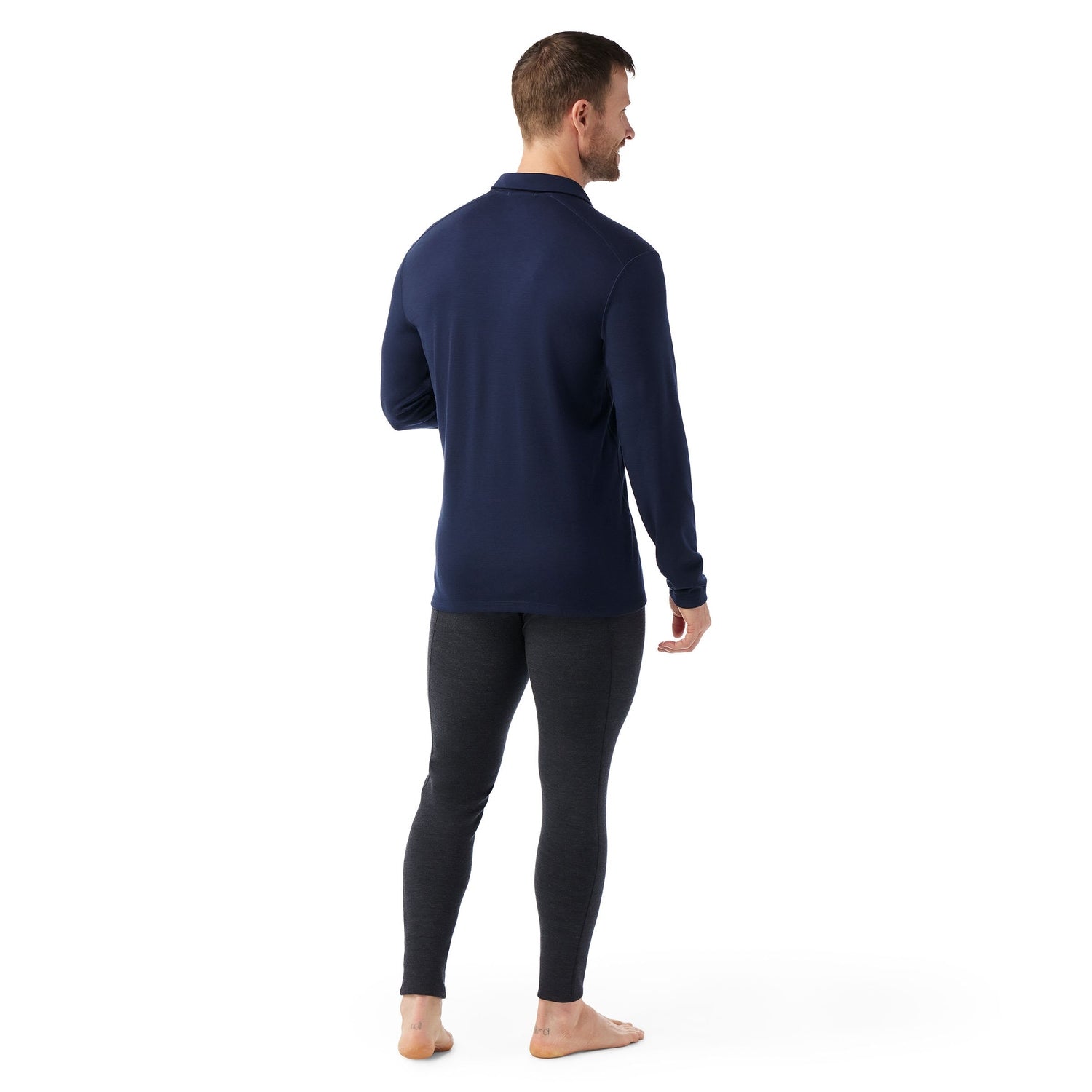 Smartwool 01. MENS APPAREL - MENS SKI - MENS THERMAL TOPS Men's Classic Thermal Merino Base Layer 1/4 Zip 092 DEEP NAVY