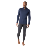 Smartwool 01. MENS APPAREL - MENS SKI - MENS THERMAL TOPS Men's Classic Thermal Merino Base Layer 1/4 Zip 092 DEEP NAVY