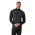 Smartwool 01. MENS APPAREL - MENS SKI - MENS THERMAL TOPS Men's Classic Thermal Merino Base Layer 1/4 Zip K42 BLACK COLOR SHIFT