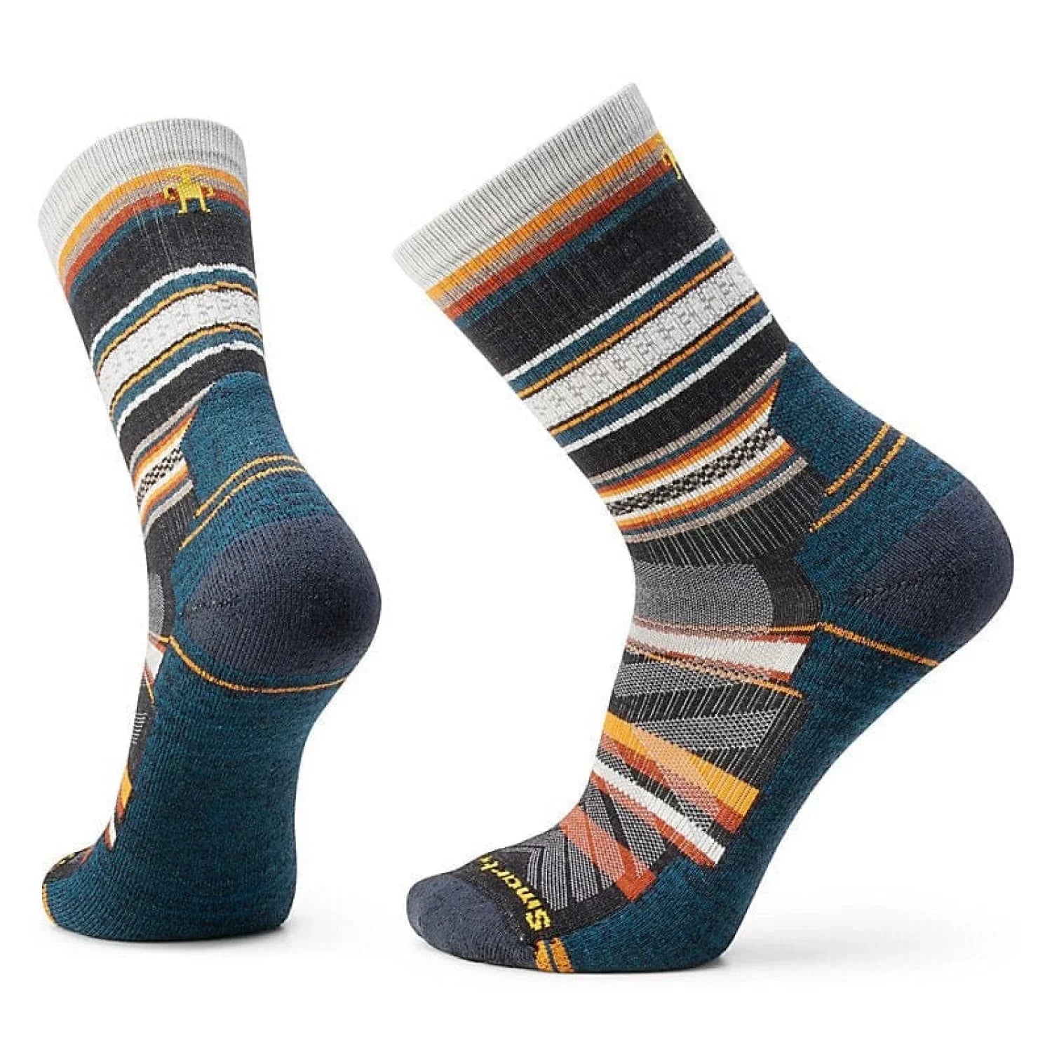 Smartwool 06. SOCKS - MENS SOCKS - MENS SOCKS CREW Men's Hike Light Cushion Panorama Crew Socks 003 CHARCOAL