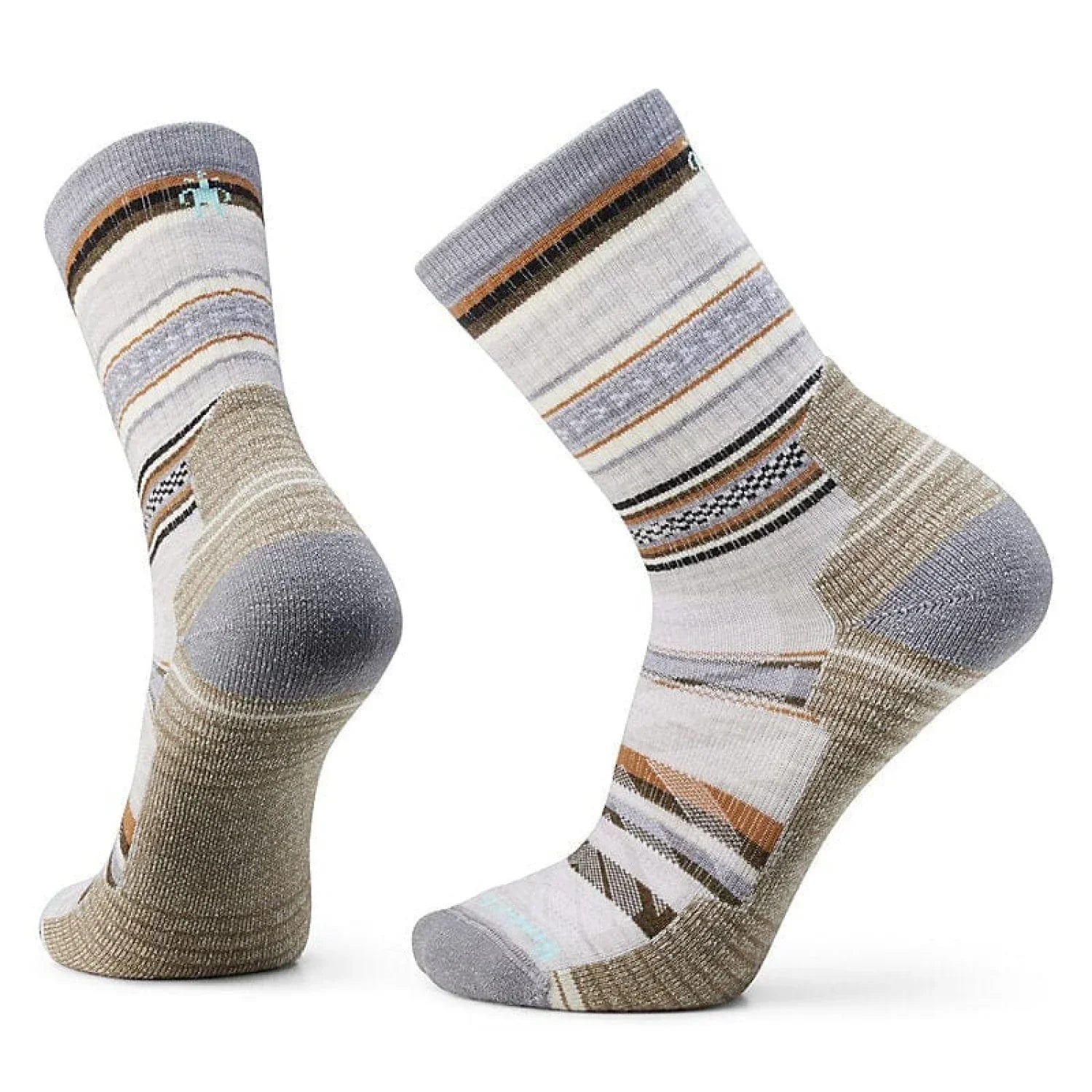 Smartwool 06. SOCKS - MENS SOCKS - MENS SOCKS CREW Men's Hike Light Cushion Panorama Crew Socks 069 ASH