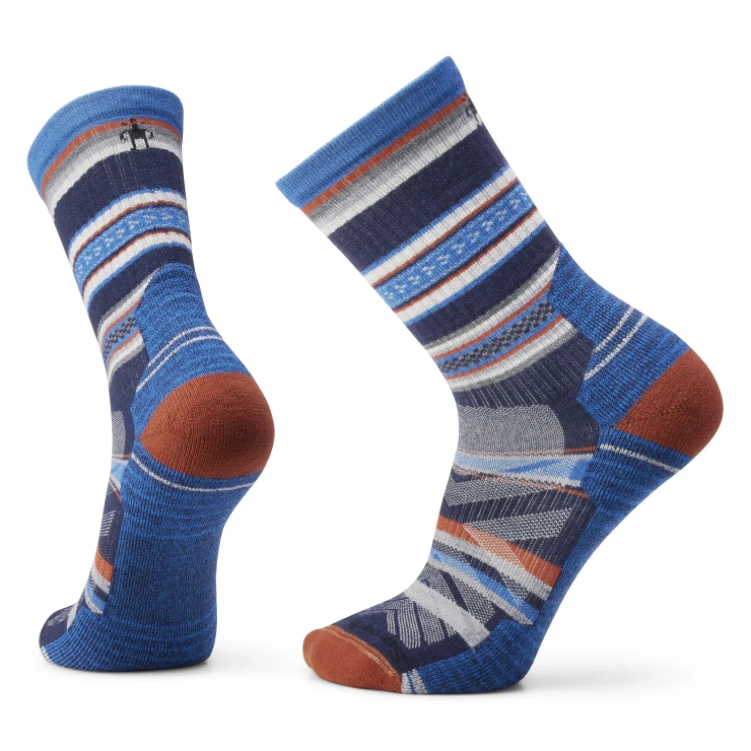 Smartwool 06. SOCKS - MENS SOCKS - MENS SOCKS CREW Men's Hike Light Cushion Panorama Crew Socks 092 DEEP NAVY