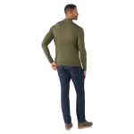 Smartwool 01. MENS APPAREL - MENS HOODIES|SWEATERS - MENS PO Q ZIP Men's Sparwood 1/2 Zip Sweater K90 NORTH WOODS HEATHER-WINTER MOSS HEATHER