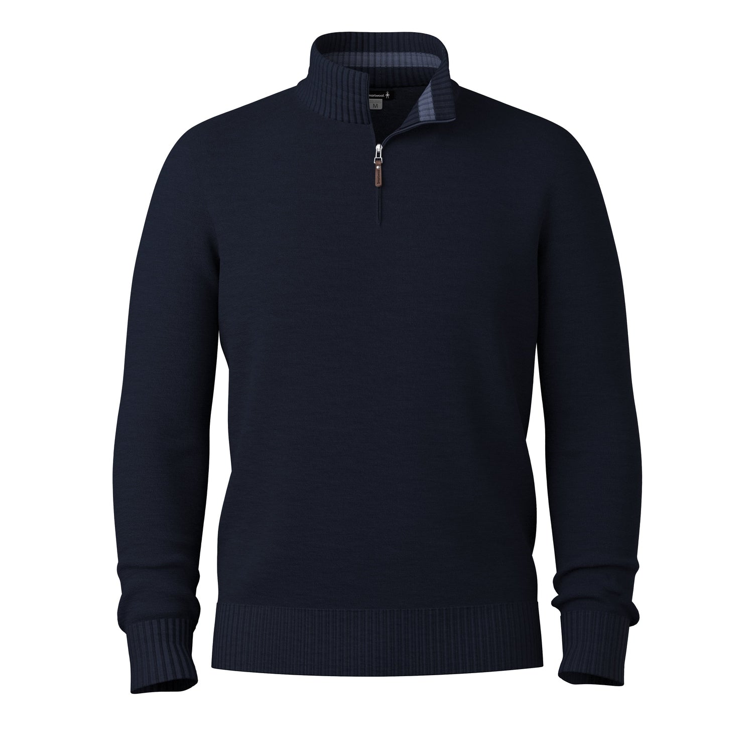 Smartwool 01. MENS APPAREL - MENS HOODIES|SWEATERS - MENS PO Q ZIP Men's Sparwood 1/2 Zip Sweater 108 DEEP NAVY HEATHER