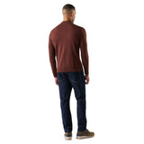 Smartwool 01. MENS APPAREL - MENS HOODIES|SWEATERS - MENS PO Q ZIP Men's Sparwood 1/2 Zip Sweater Q38 PECAN BROWN-MINK