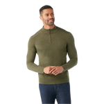 Smartwool 01. MENS APPAREL - MENS HOODIES|SWEATERS - MENS PO Q ZIP Men's Sparwood 1/2 Zip Sweater K90 NORTH WOODS HEATHER-WINTER MOSS HEATHER