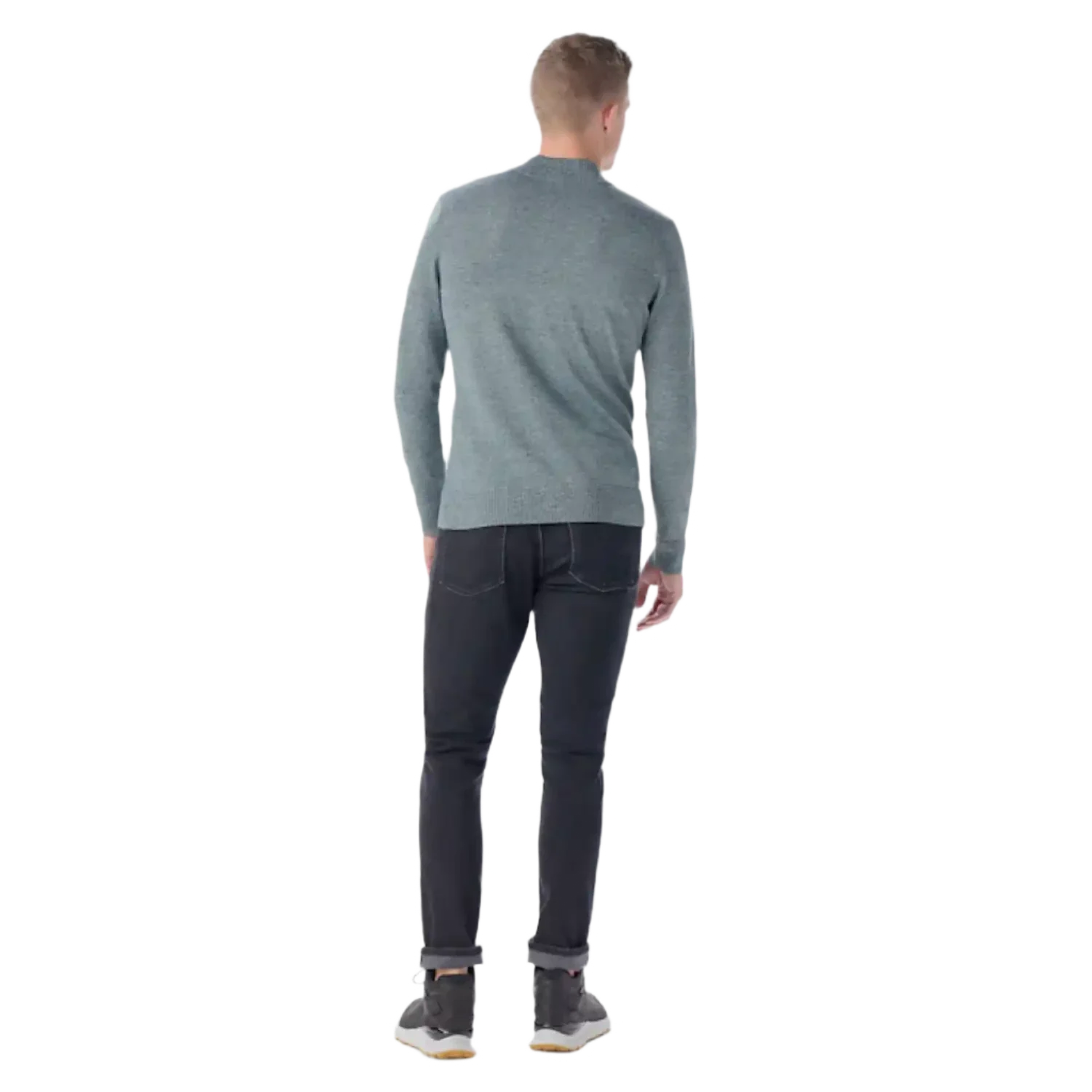 Smartwool 01. MENS APPAREL - MENS HOODIES|SWEATERS - MENS PO Q ZIP Men's Sparwood 1/2 Zip Sweater M78 TWILIGHT BLUE MARL