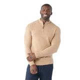 Smartwool 01. MENS APPAREL - MENS HOODIES|SWEATERS - MENS PO Q ZIP Men's Sparwood 1/2 Zip Sweater M04 TOASTED COCONUT HEATHER