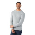 Smartwool 01. MENS APPAREL - MENS HOODIES|SWEATERS - MENS PO SWEATERS Men's Sparwood Crew Sweater 545 LIGHT GRAY HEATHER