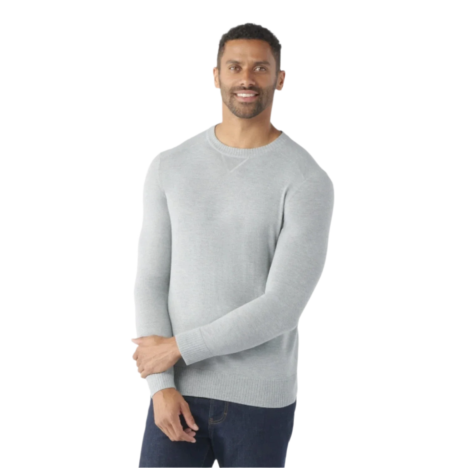 Smartwool 01. MENS APPAREL - MENS HOODIES|SWEATERS - MENS PO SWEATERS Men's Sparwood Crew Sweater 545 LIGHT GRAY HEATHER