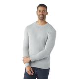 Smartwool 01. MENS APPAREL - MENS HOODIES|SWEATERS - MENS PO SWEATERS Men's Sparwood Crew Sweater 545 LIGHT GRAY HEATHER