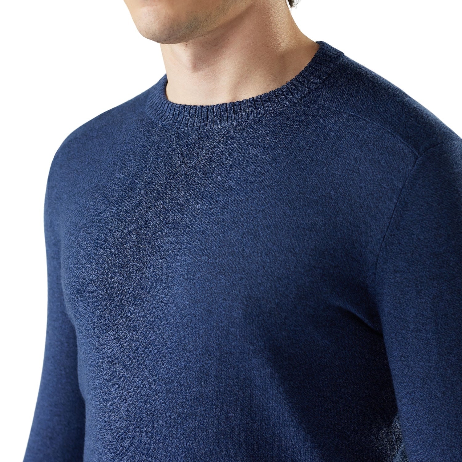 Smartwool 01. MENS APPAREL - MENS HOODIES|SWEATERS - MENS PO SWEATERS Men's Sparwood Crew Sweater Q29 DEEP NAVY-NIGHTFALL BLUE