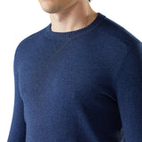 Smartwool 01. MENS APPAREL - MENS HOODIES|SWEATERS - MENS PO SWEATERS Men's Sparwood Crew Sweater Q29 DEEP NAVY-NIGHTFALL BLUE