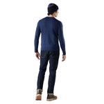 Smartwool 01. MENS APPAREL - MENS HOODIES|SWEATERS - MENS PO SWEATERS Men's Sparwood Crew Sweater Q29 DEEP NAVY-NIGHTFALL BLUE