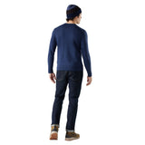 Smartwool 01. MENS APPAREL - MENS HOODIES|SWEATERS - MENS PO SWEATERS Men's Sparwood Crew Sweater Q29 DEEP NAVY-NIGHTFALL BLUE