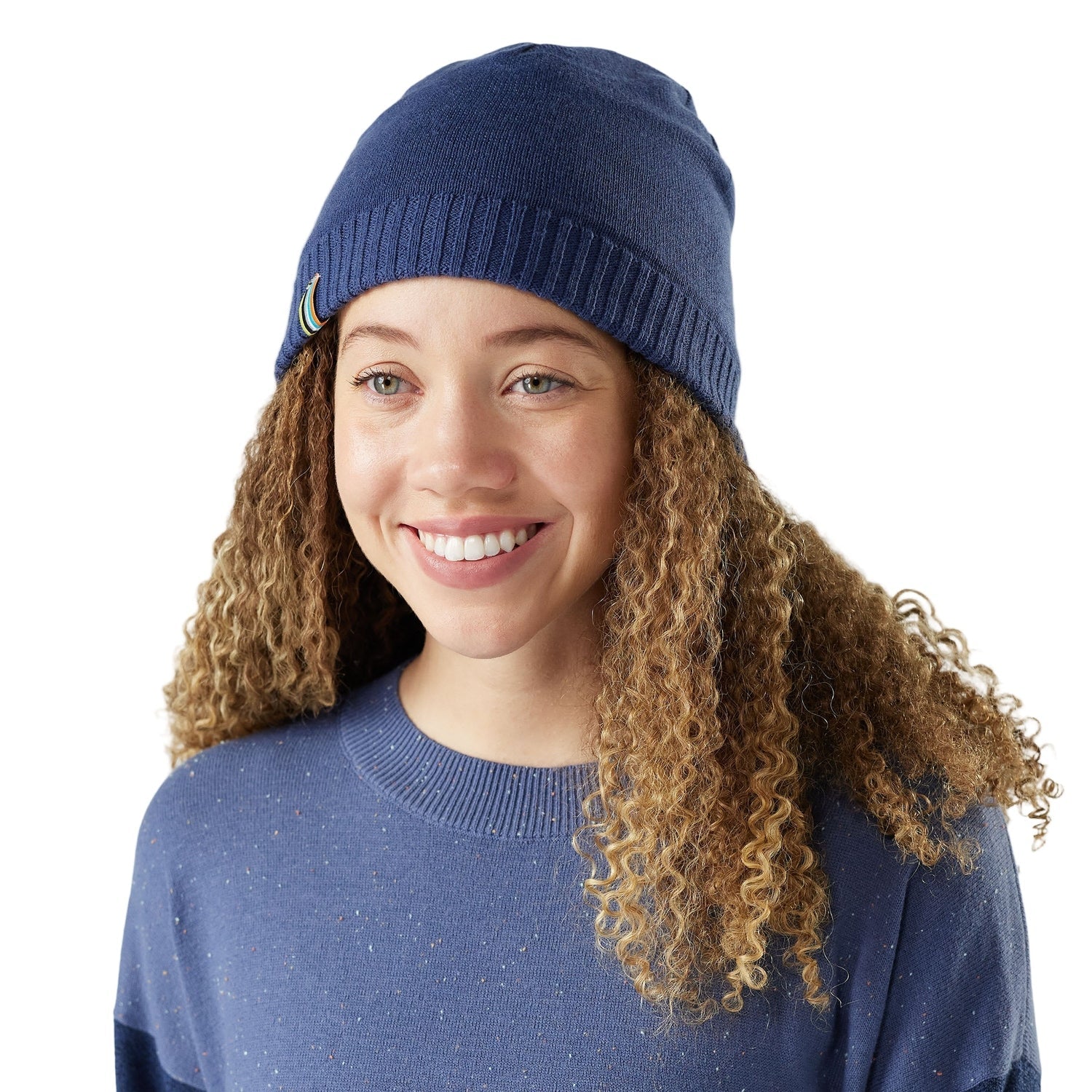 Smartwool 11. HATS - HATS WINTER - HATS WINTER Popcorn Cable Reversible Beanie P43 NIGHTFALL BLUE