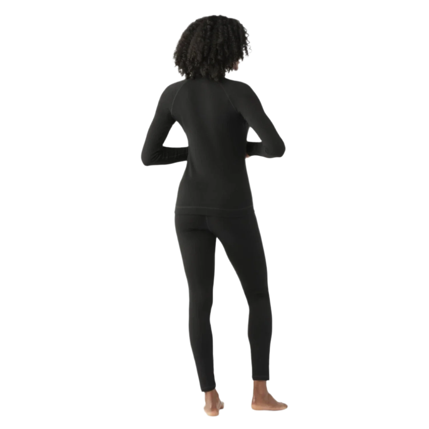 Smartwool 02. WOMENS APPAREL - WOMENS SKI - WOMENS THERMAL TOPS Women's Classic Thermal Merino Base Layer 1/4 Zip 001 BLACK