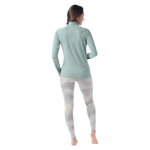 Smartwool 02. WOMENS APPAREL - WOMENS SKI - WOMENS THERMAL TOPS Women's Classic Thermal Merino Base Layer 1/4 Zip N67 ARCTIC GREEN HEATHER