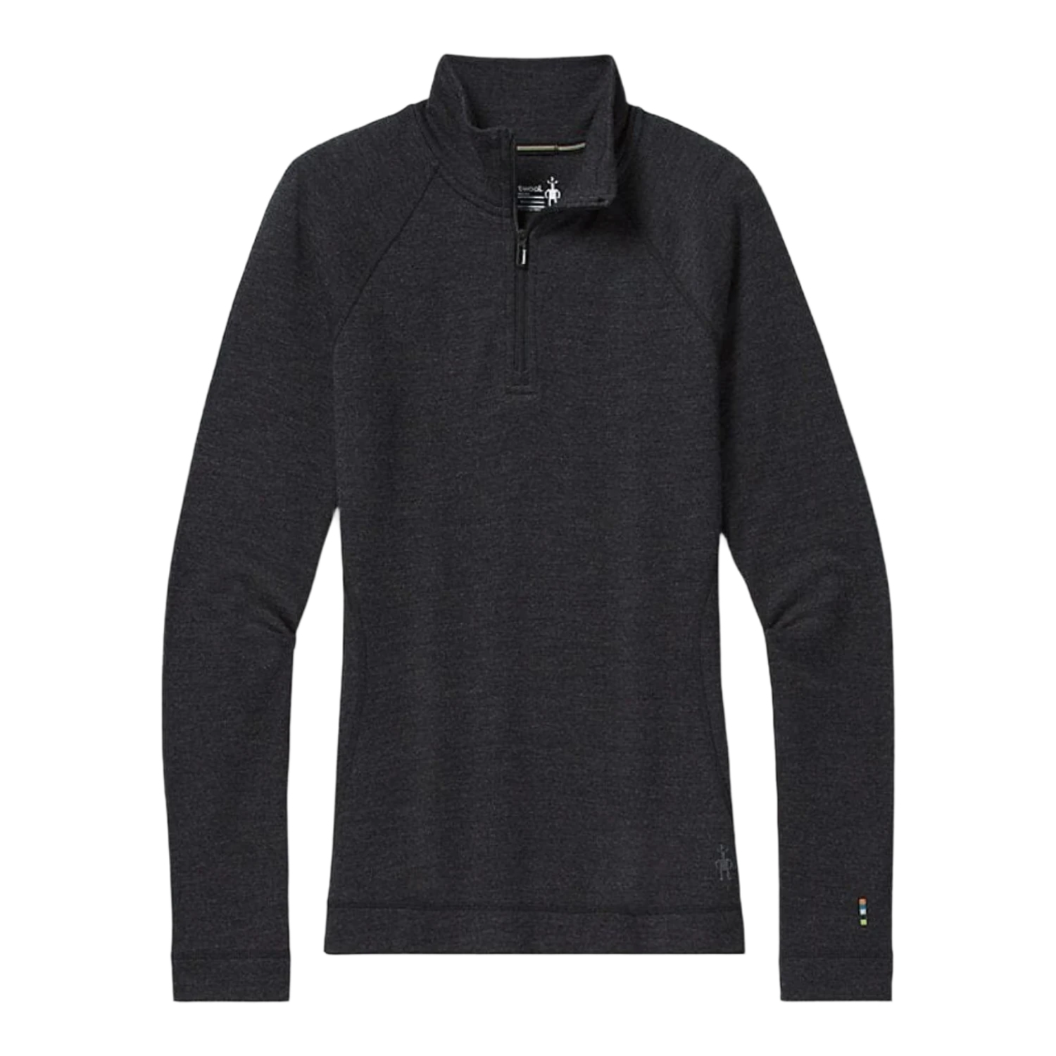 Smartwool 02. WOMENS APPAREL - WOMENS SKI - WOMENS THERMAL TOPS Women's Classic Thermal Merino Base Layer 1/4 Zip CHARCOAL HEATHER