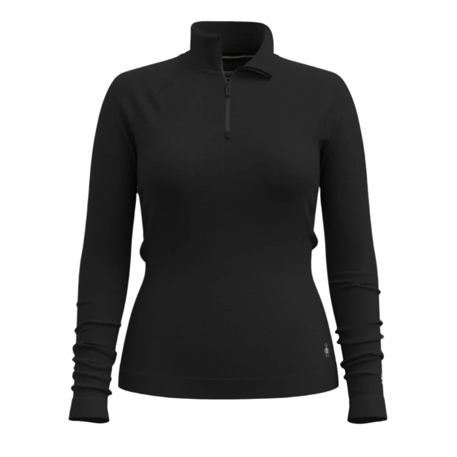 Smartwool 02. WOMENS APPAREL - WOMENS SKI - WOMENS THERMAL TOPS Women's Classic Thermal Merino Base Layer 1/4 Zip 001 BLACK