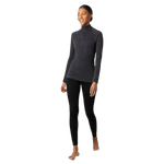 Smartwool 02. WOMENS APPAREL - WOMENS SKI - WOMENS THERMAL TOPS Women's Classic Thermal Merino Base Layer 1/4 Zip CHARCOAL HEATHER