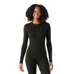 Smartwool 02. WOMENS APPAREL - WOMENS SKI - WOMENS THERMAL TOPS Women's Classic Thermal Merino Base Layer Crew 001 BLACK XL