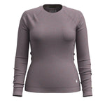 Smartwool 02. WOMENS APPAREL - WOMENS SKI - WOMENS THERMAL TOPS Women's Classic Thermal Merino Base Layer Crew N81 CHALK VIOLET HEATHER