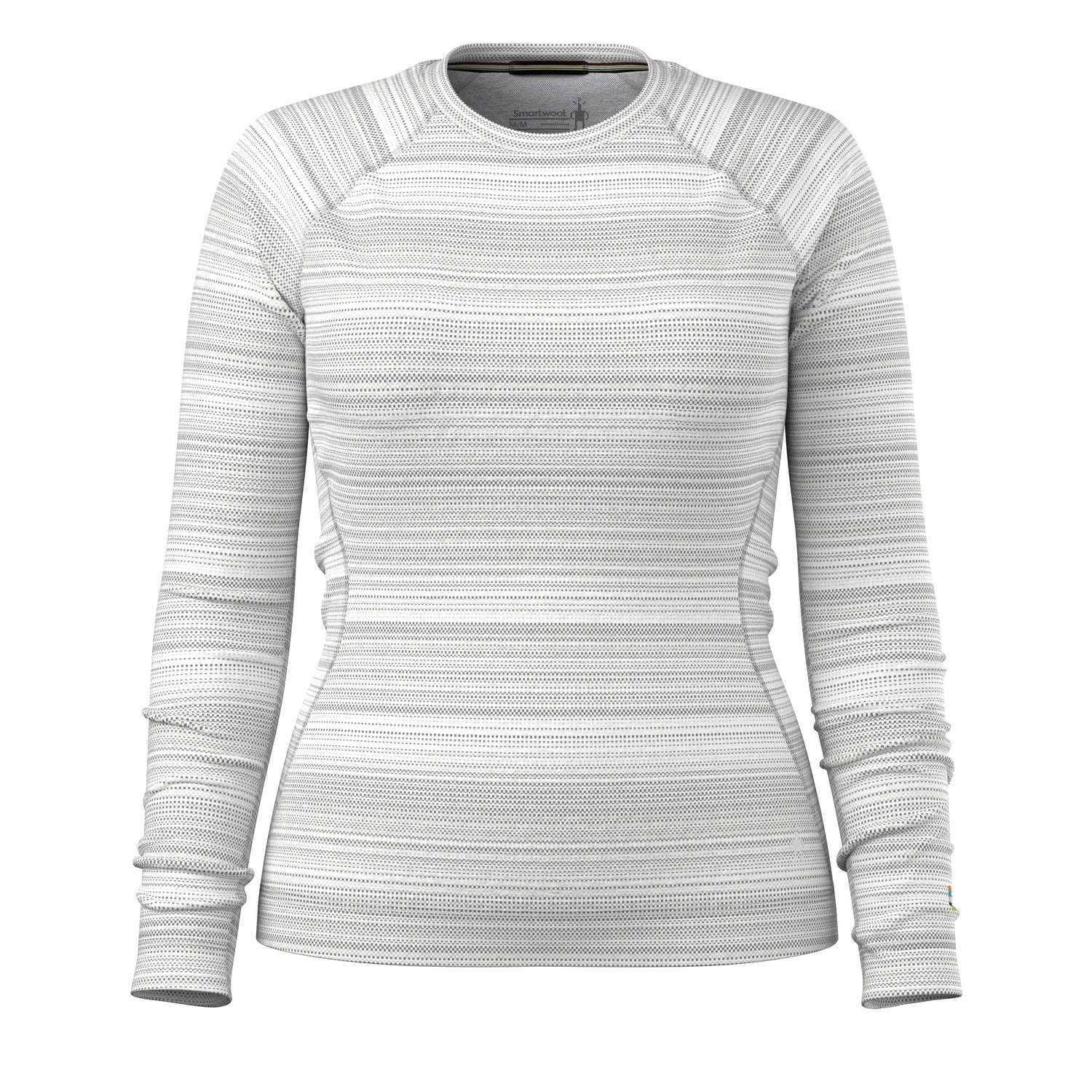Smartwool 02. WOMENS APPAREL - WOMENS SKI - WOMENS THERMAL TOPS Women's Classic Thermal Merino Base Layer Crew P98 LIGHT GRAY COLOR SHIFT